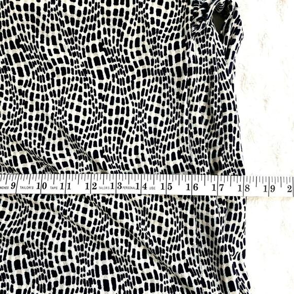 Tory Burch Gray Printed Ivette 100% Silk Jersey Short Sleeve Wrap Dress XS - Picture 9 of 9